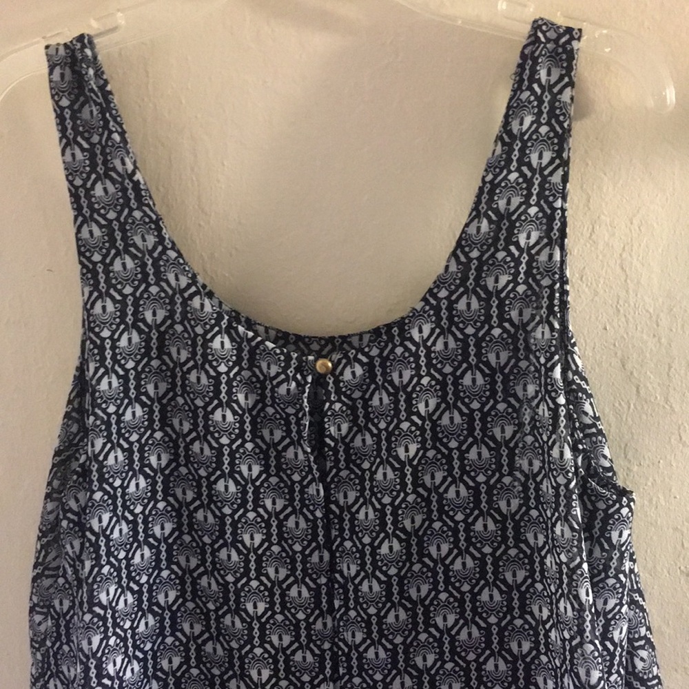 Culotte Black and White One-piece